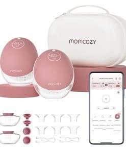 Momcozy Extractor de Leche Manos Libres -Rojo Acogedor