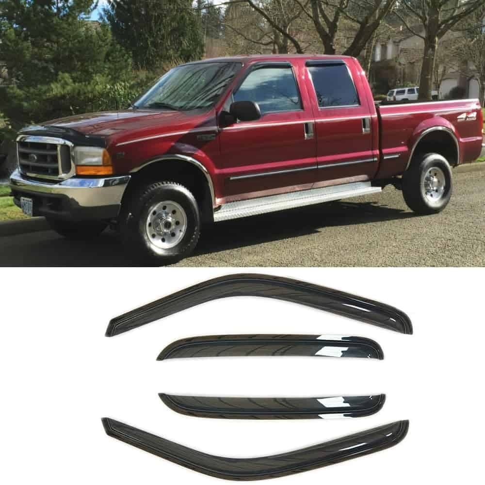 Deflector de ventana lateral Puermto 94953, conjunto de 4