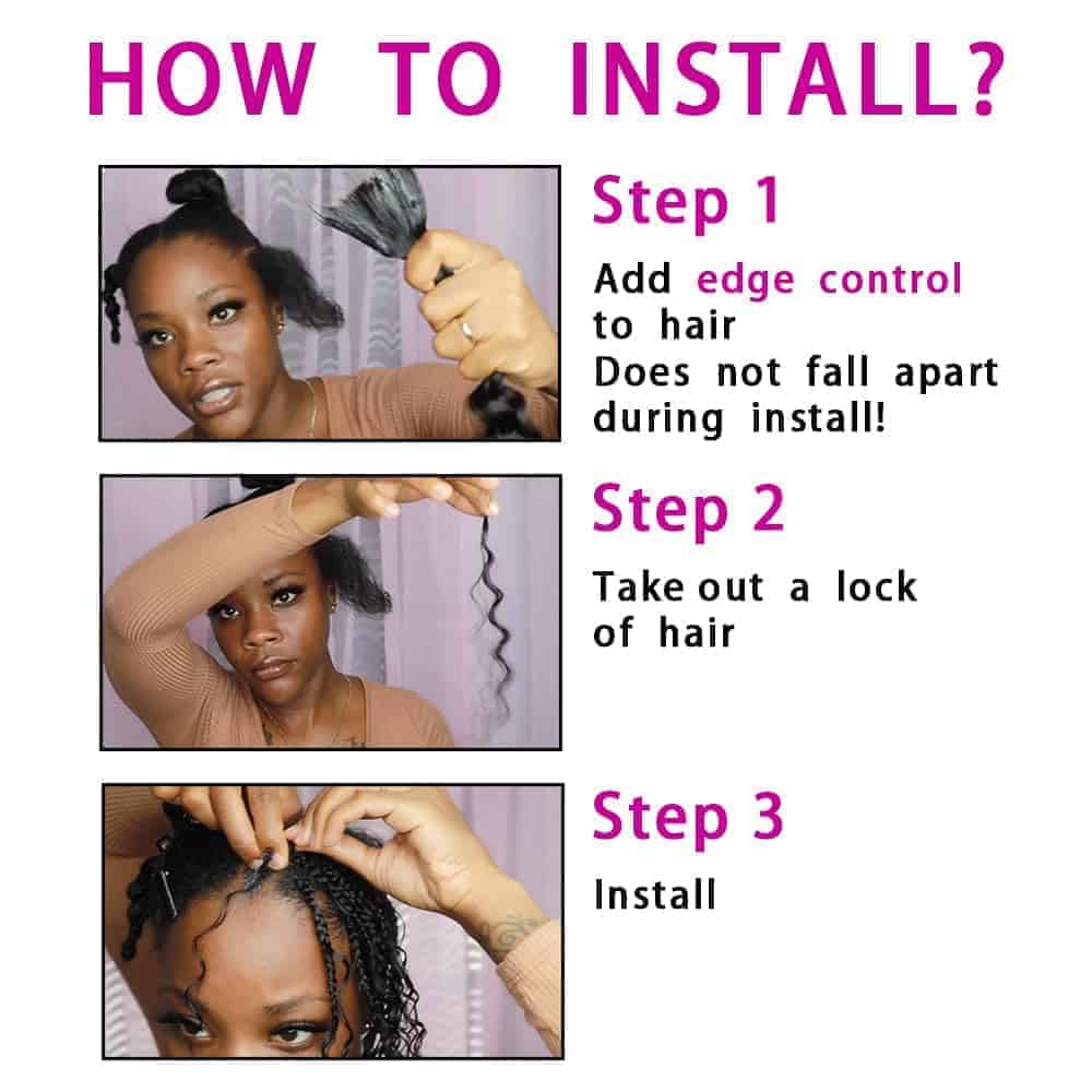 Cabello para Trenzas Humano 50g 28 Pulgadas Onda Profunda - Imagen 6