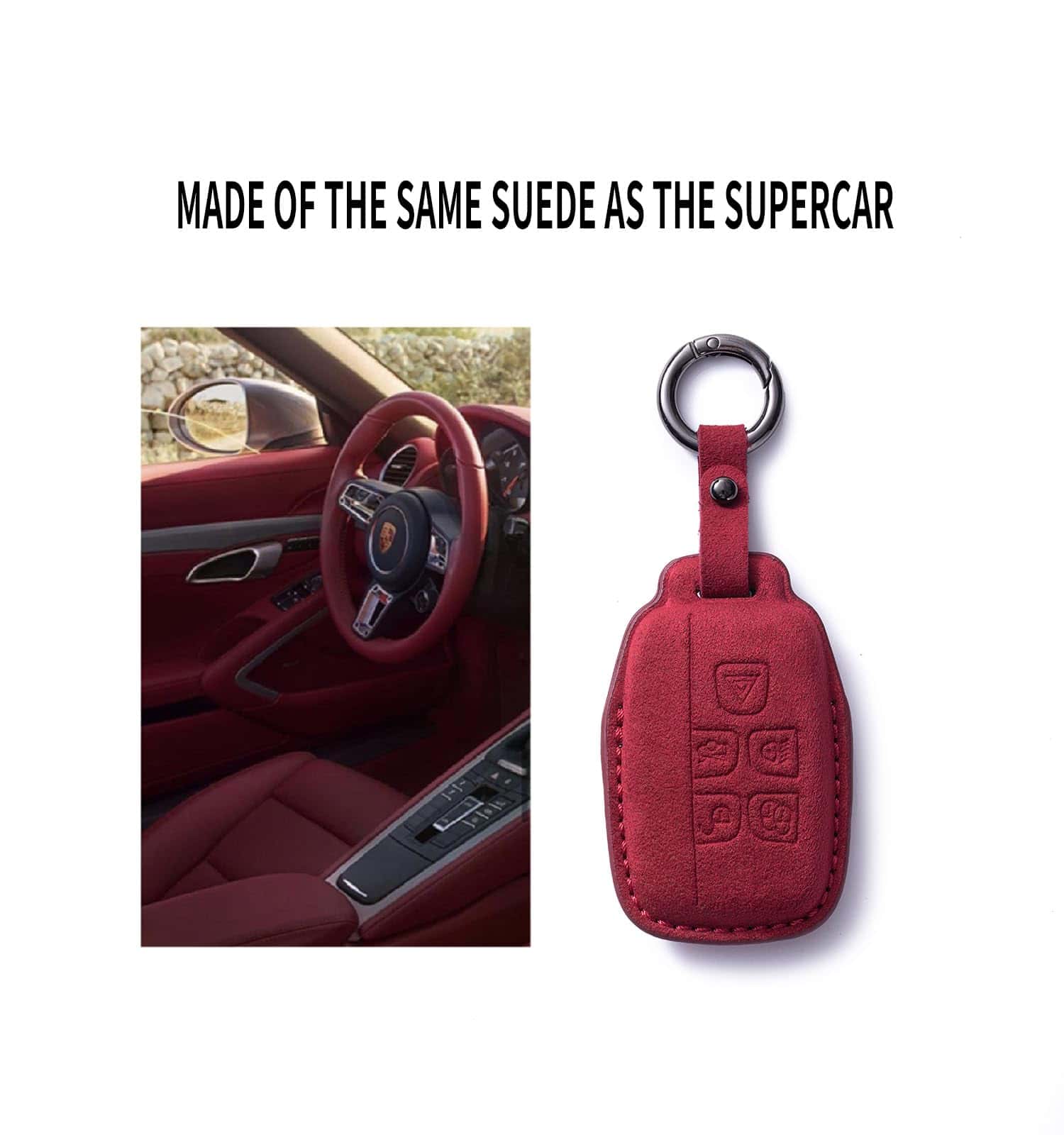 Cover de Llave de Cuero de Gamuza Adecuado para Range Rover - Imagen 4
