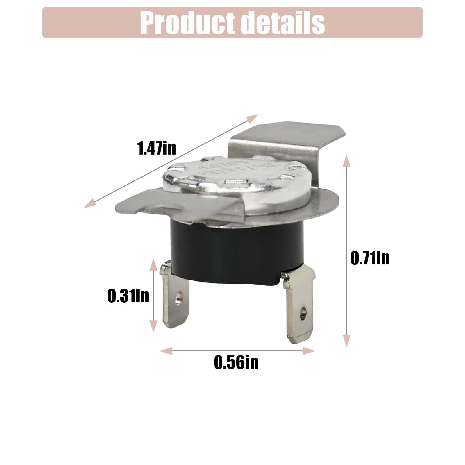 Termostato de alta temperatura para secadora WE4M137, - Imagen 3
