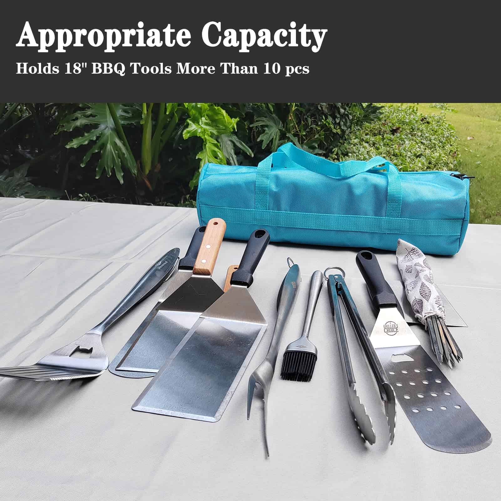 Bolsa de herramientas STEVEN-BULL para barbacoa, - Imagen 4