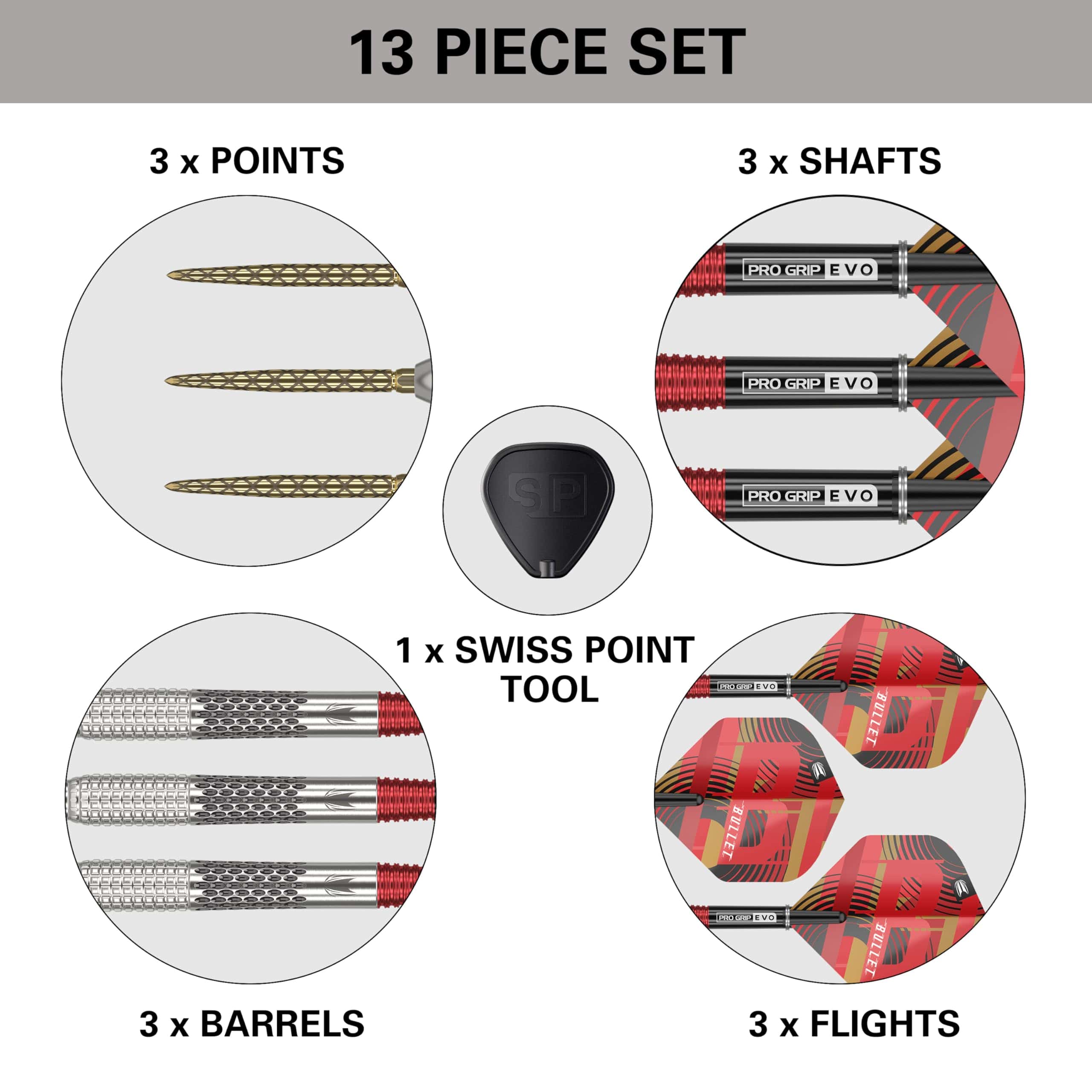 TARGET Dardos Stephen Bunting G5 95% de Tungsteno Set de - Imagen 6