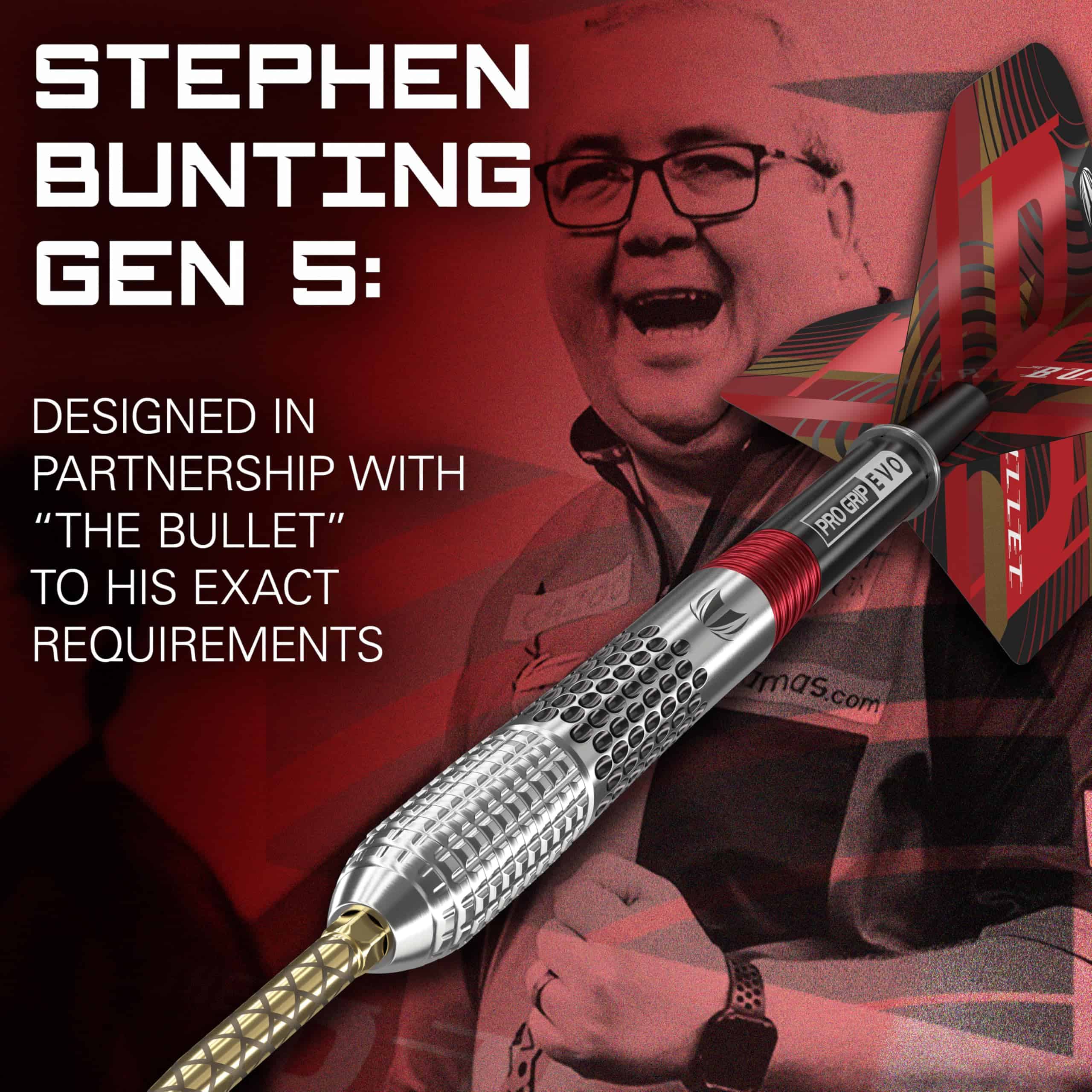 Set de dardos TARGET Stephen Bunting G5 de tungsteno al 95% - Imagen 3