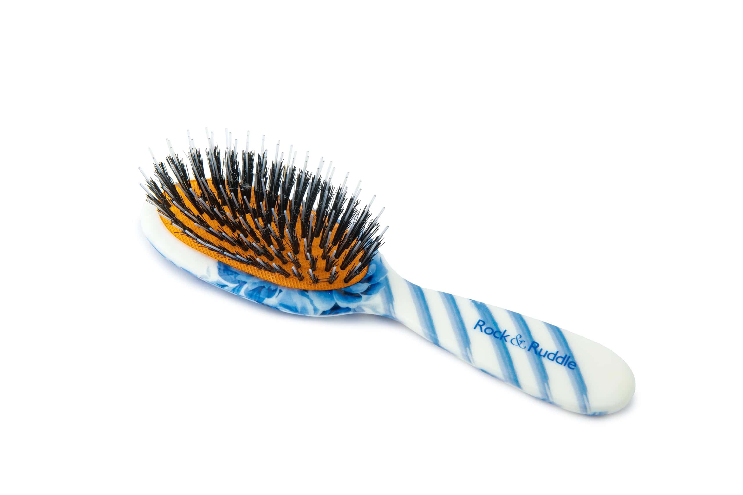 Cepillo de pelo de cerda de jabalí natural -Azul Inglés - Imagen 3