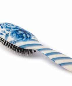 Cepillo de pelo de cerda de jabalí natural -Azul Inglés