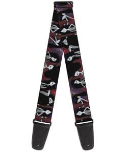Correa de guitarra Buckle-Down de -Negro