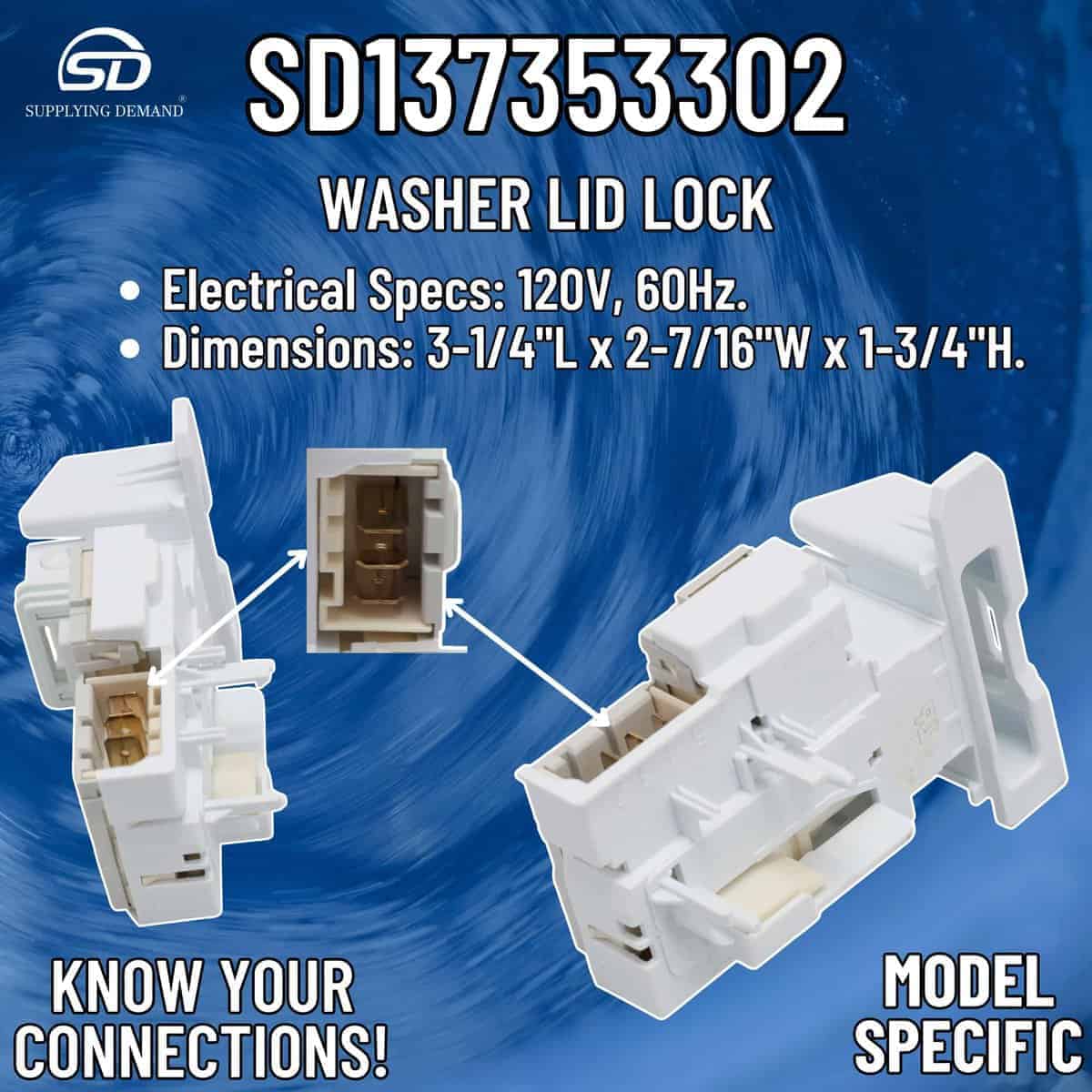 Switch de Bloqueo de Tapa de Lavadora Supplying Demand - Imagen 9