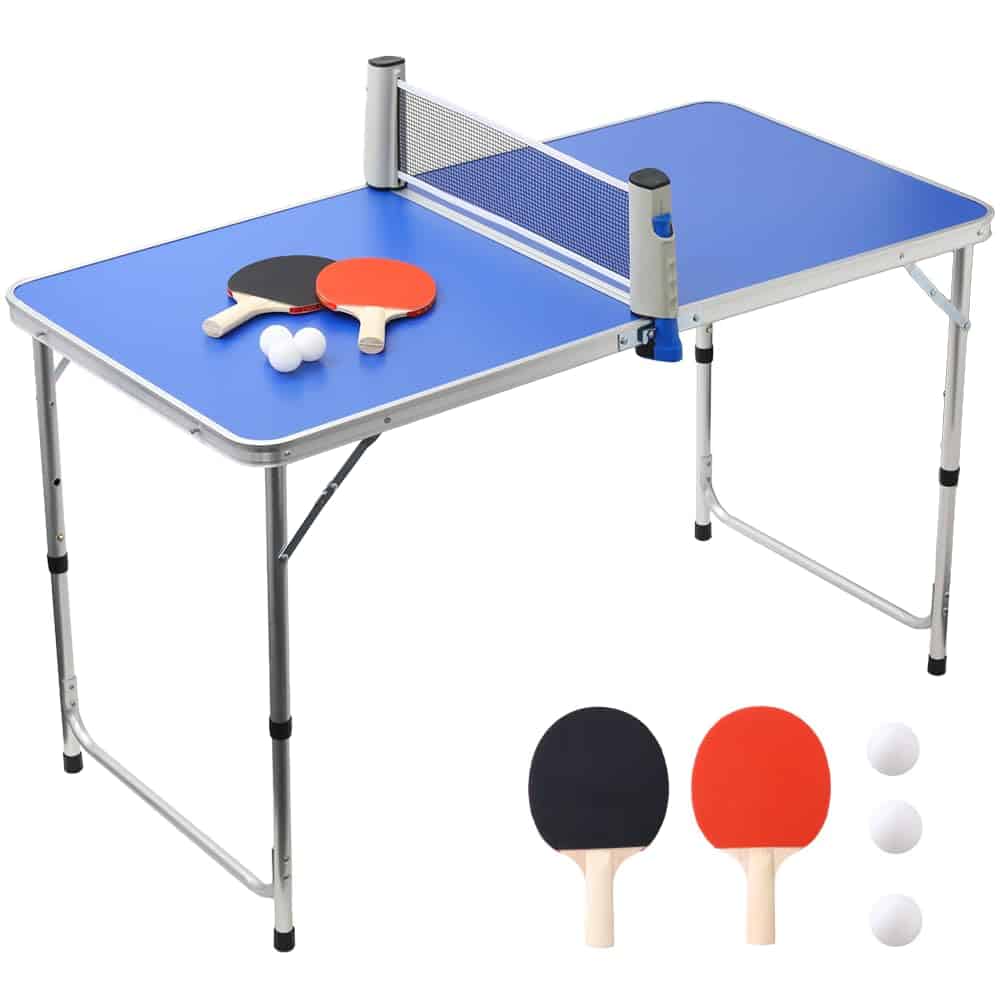 Juego de Mini Mesa de Tenis de Mesa Japard Plegable para