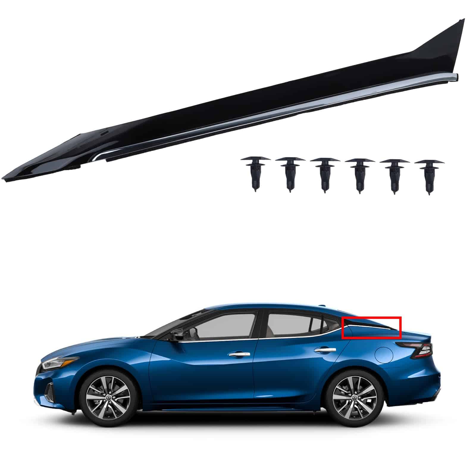 AOKAILI C-Pilar Trim Compatible con Maxima 2016-2021,