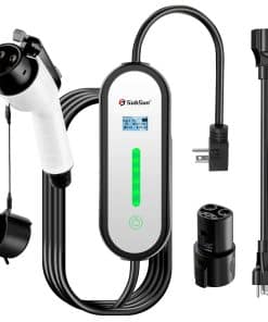 Cargador EV de Nivel 1 & Nivel 2 16 Amperios 110-240V,
