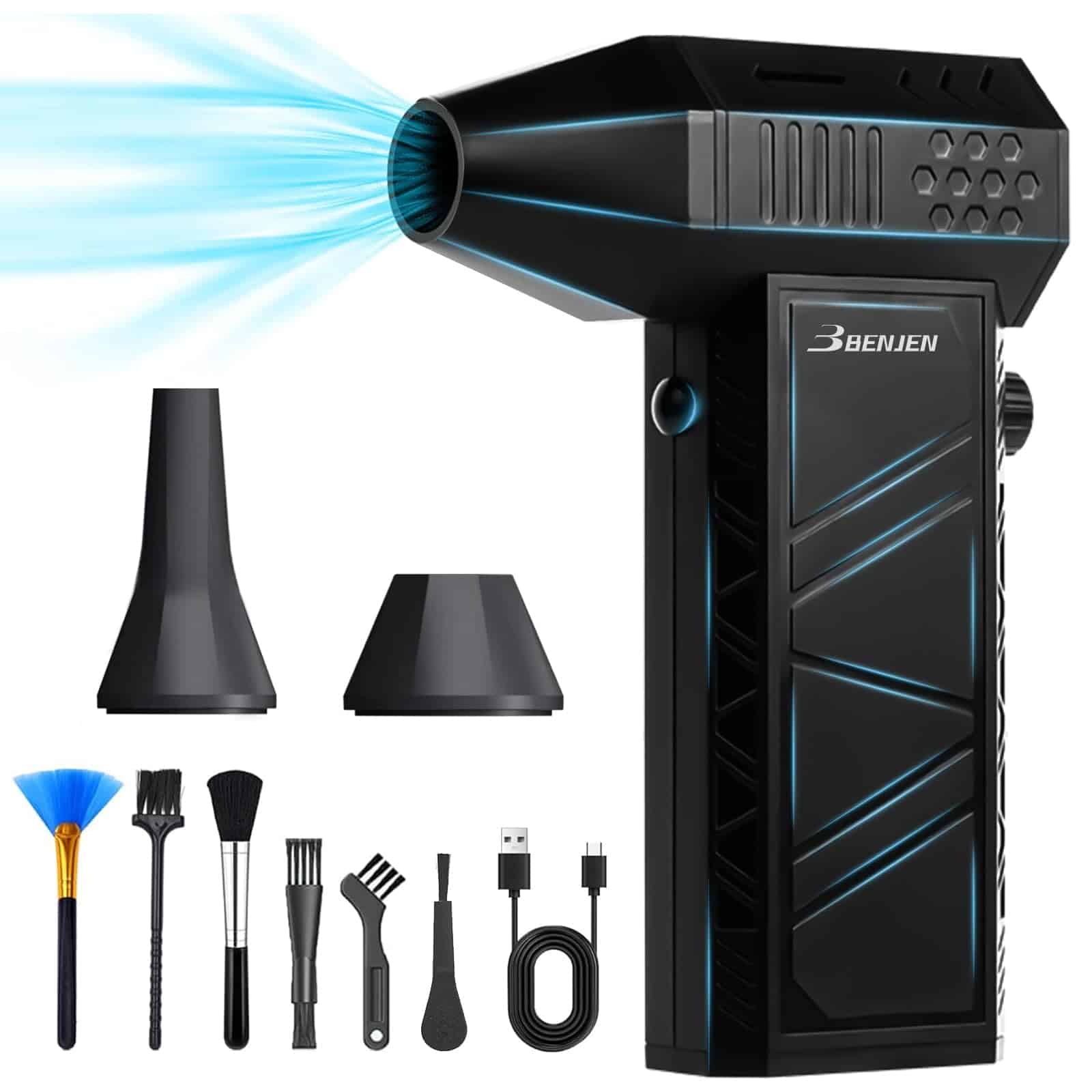 BENJEN Soplador de Aire Comprimido-130000RPM Soplador de