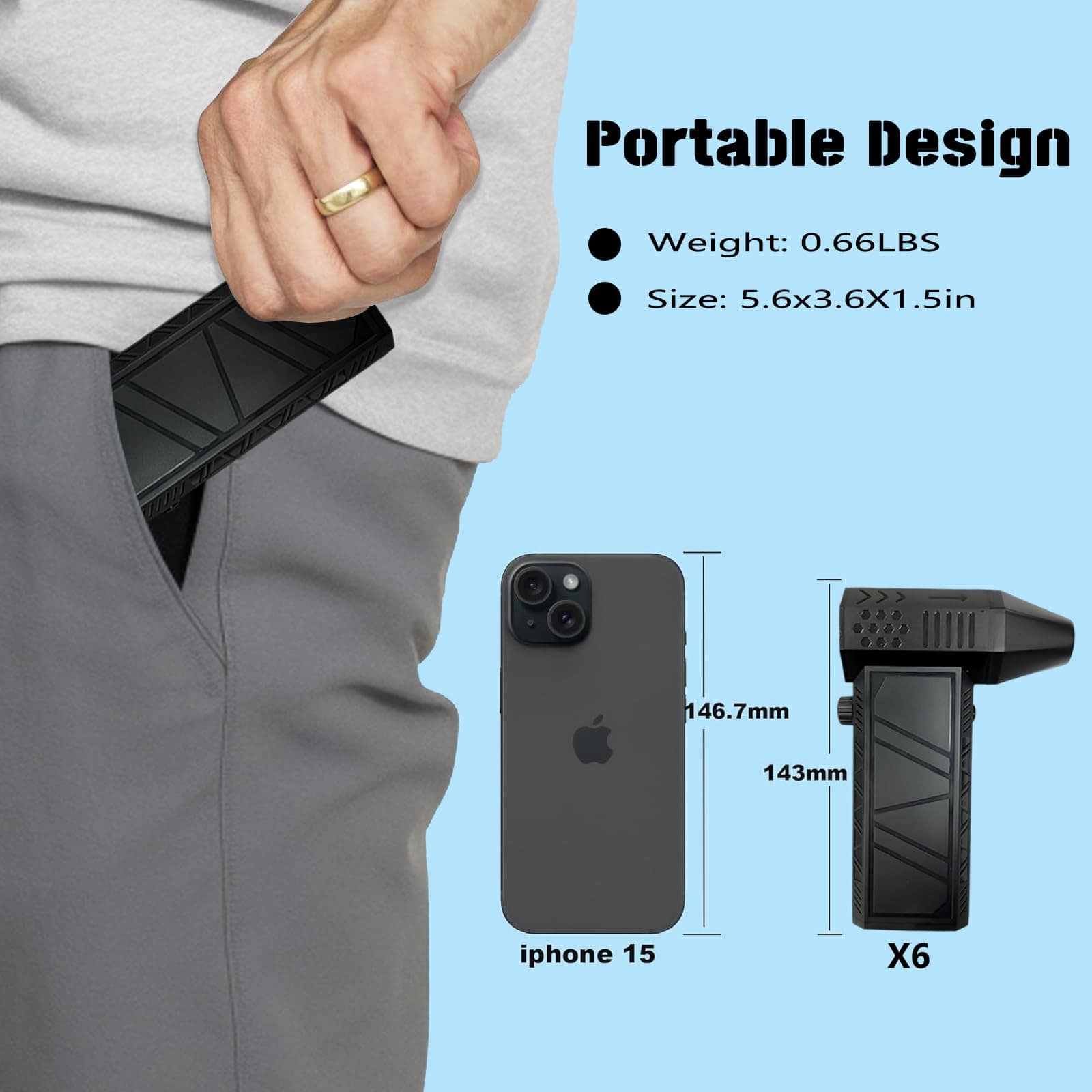 BENJEN Compressed Air Duster-150000RPM Electric Air Duster - Imagen 9