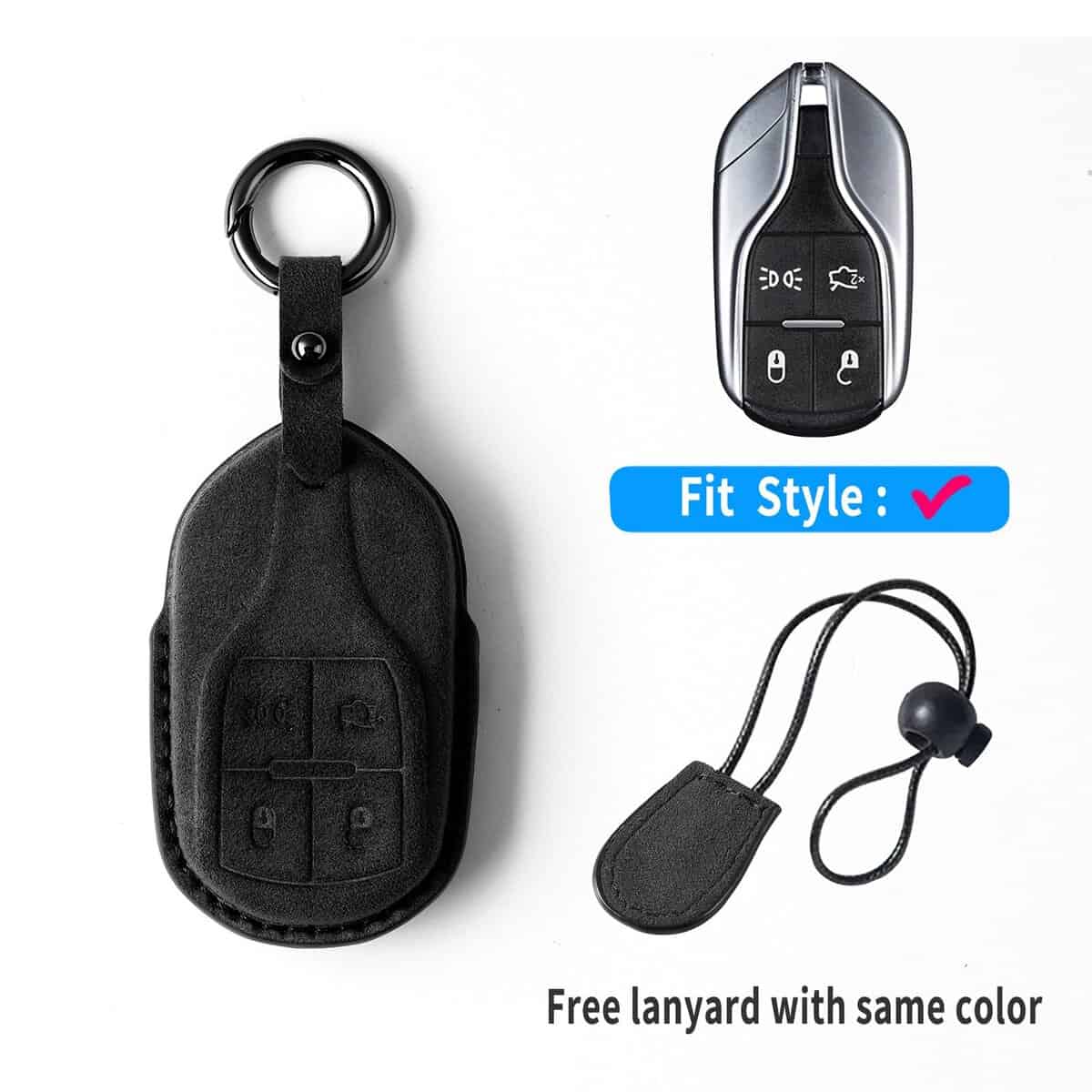 Funda de Llave GLXKITVL para Maserati en Cuero de Gamuza - Imagen 6