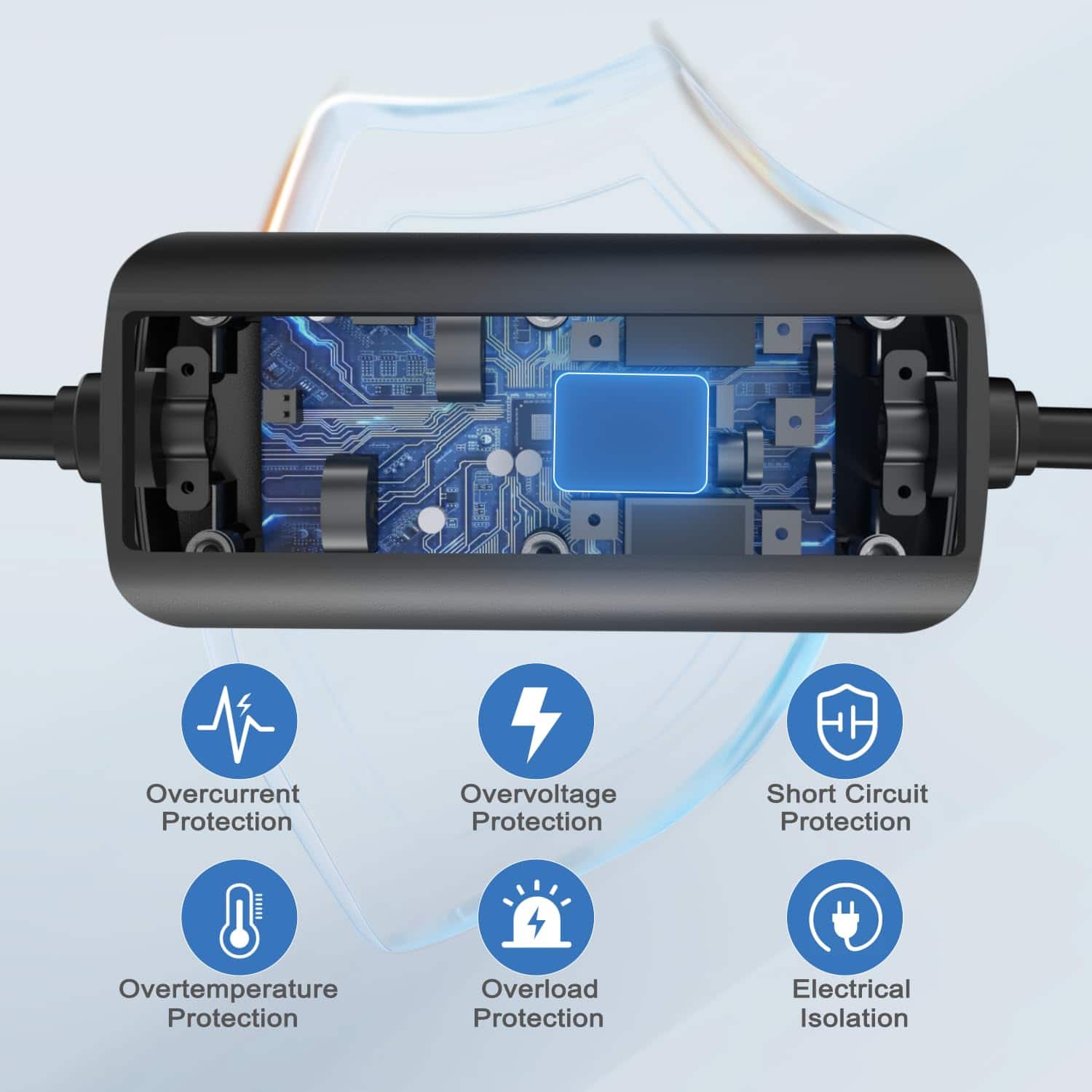 Cargador para vehículos eléctricos Aiskooc 32A Level 2, - Imagen 4