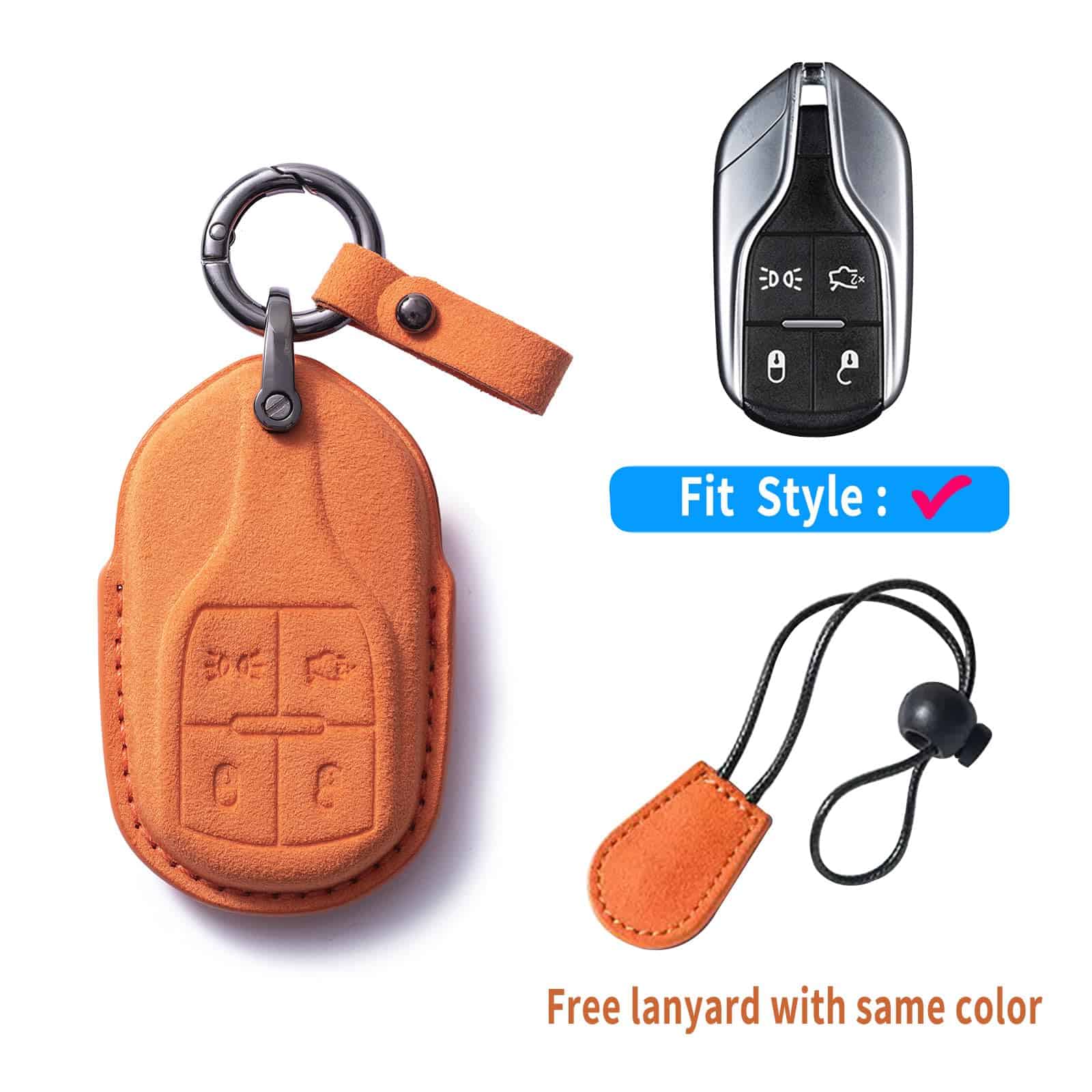 Funda de llave para Maserati GLXKITVL de piel de ante - Imagen 6