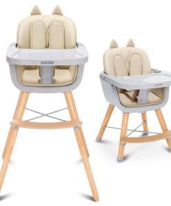 Silla alta 4 en 1 para bebé CoziBB, silla alta convertible