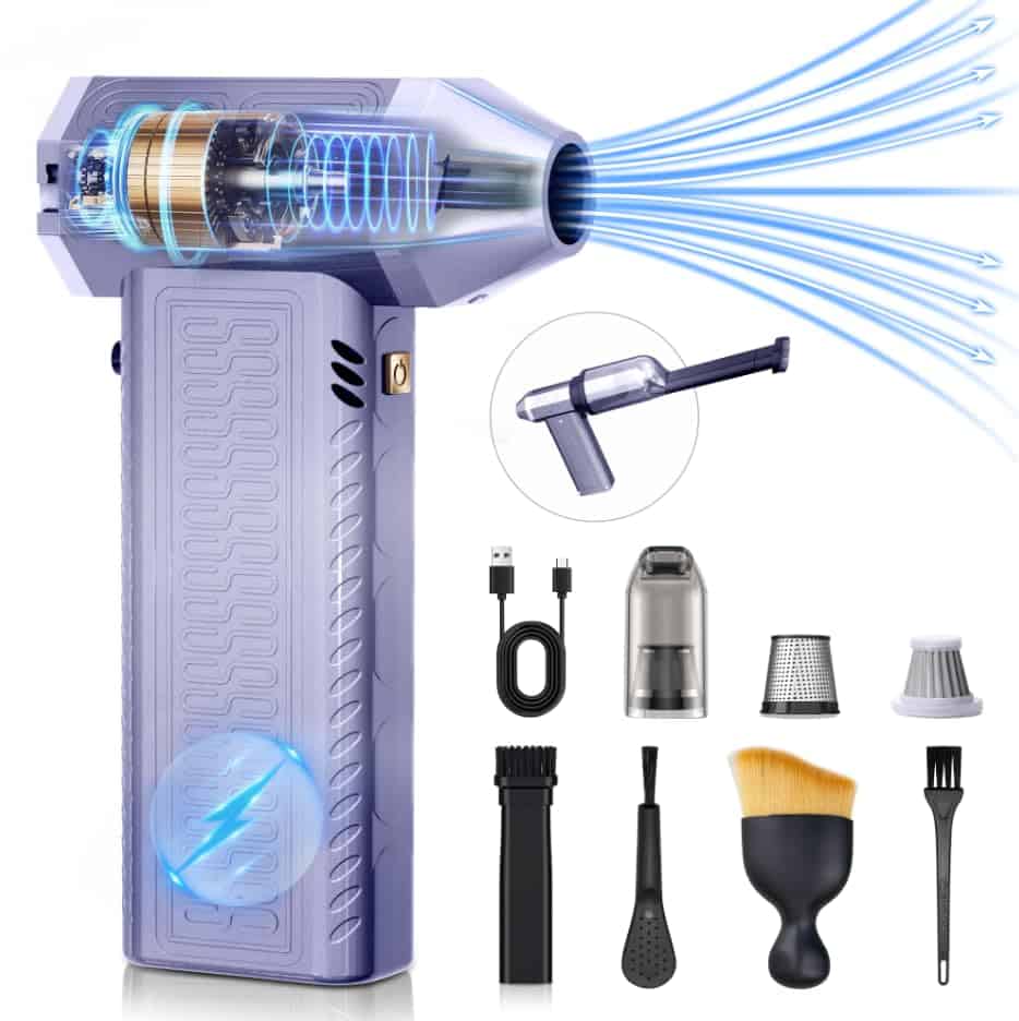 Soplador de aire comprimido eléctrico Raydyn 2 en 1 y mini