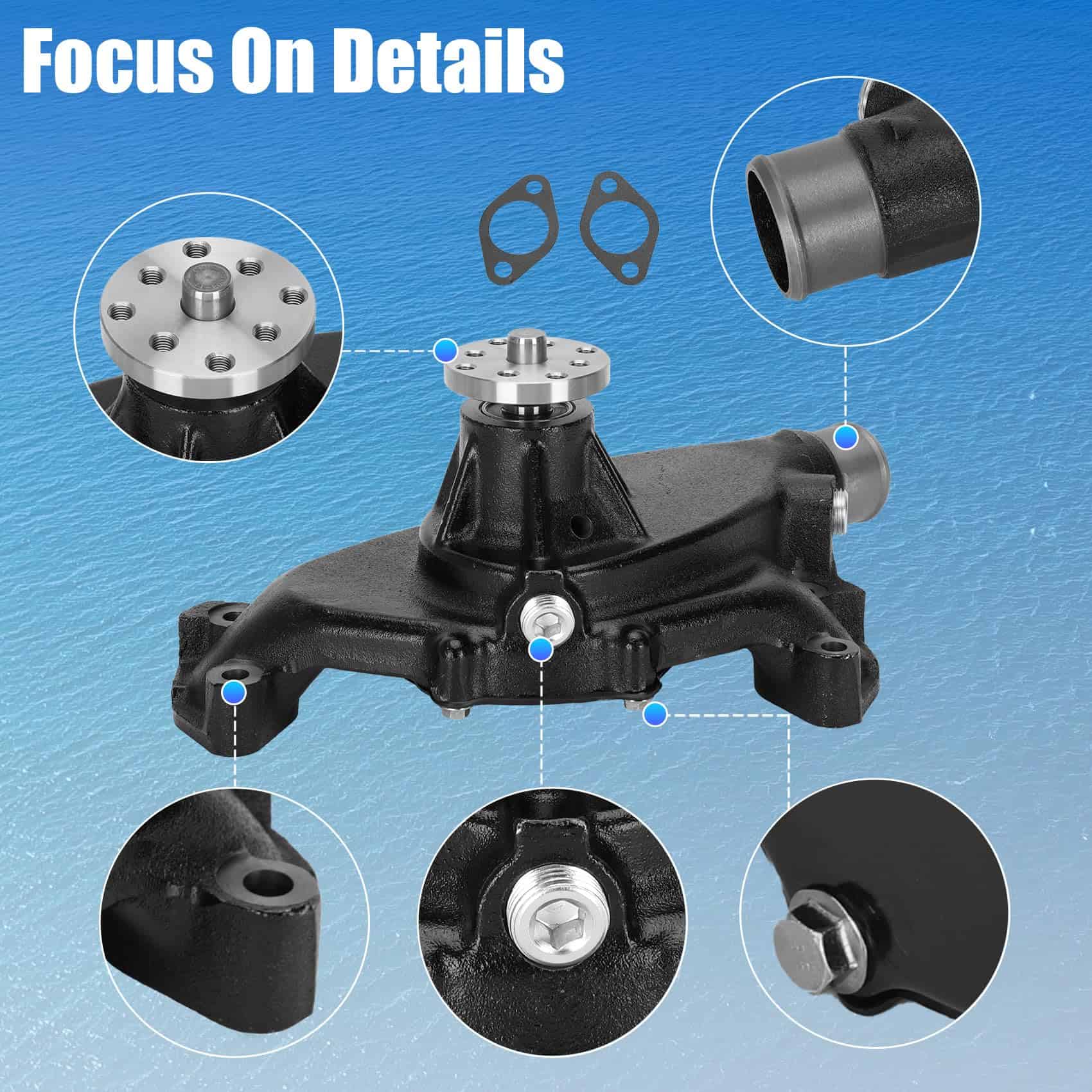 Bomba de Agua Marina Nueva Para Motor GM 7.4L (454) o 8.2 - Imagen 4