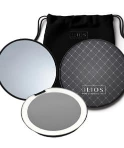 Espejo Compacto LED Negro Ilios Lighting con Luz y Espejo