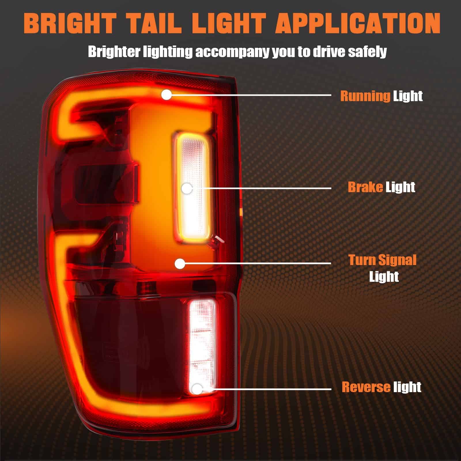Faros traseros Autoverve para Ford Ranger 2019 2020 2021 - Imagen 3