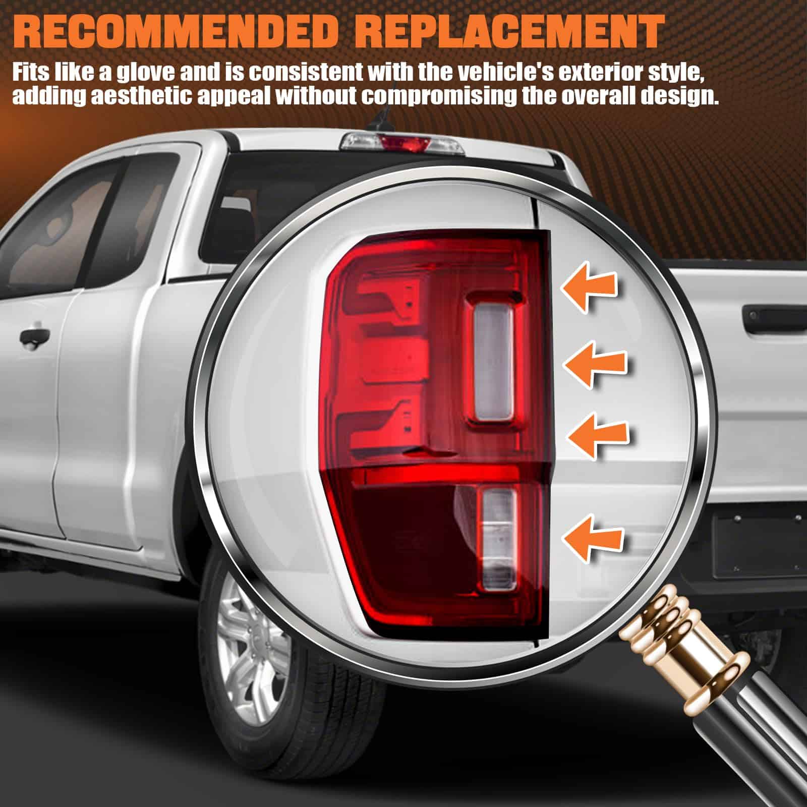 Faros traseros Autoverve para Ford Ranger 2019 2020 2021 - Imagen 6