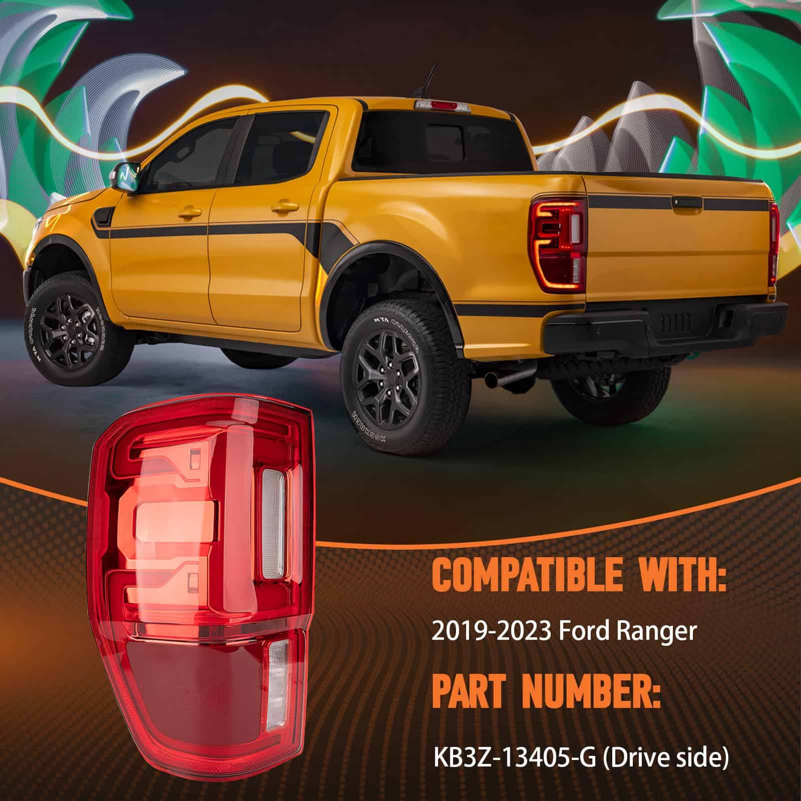 Faros traseros Autoverve para Ford Ranger 2019 2020 2021 - Imagen 8