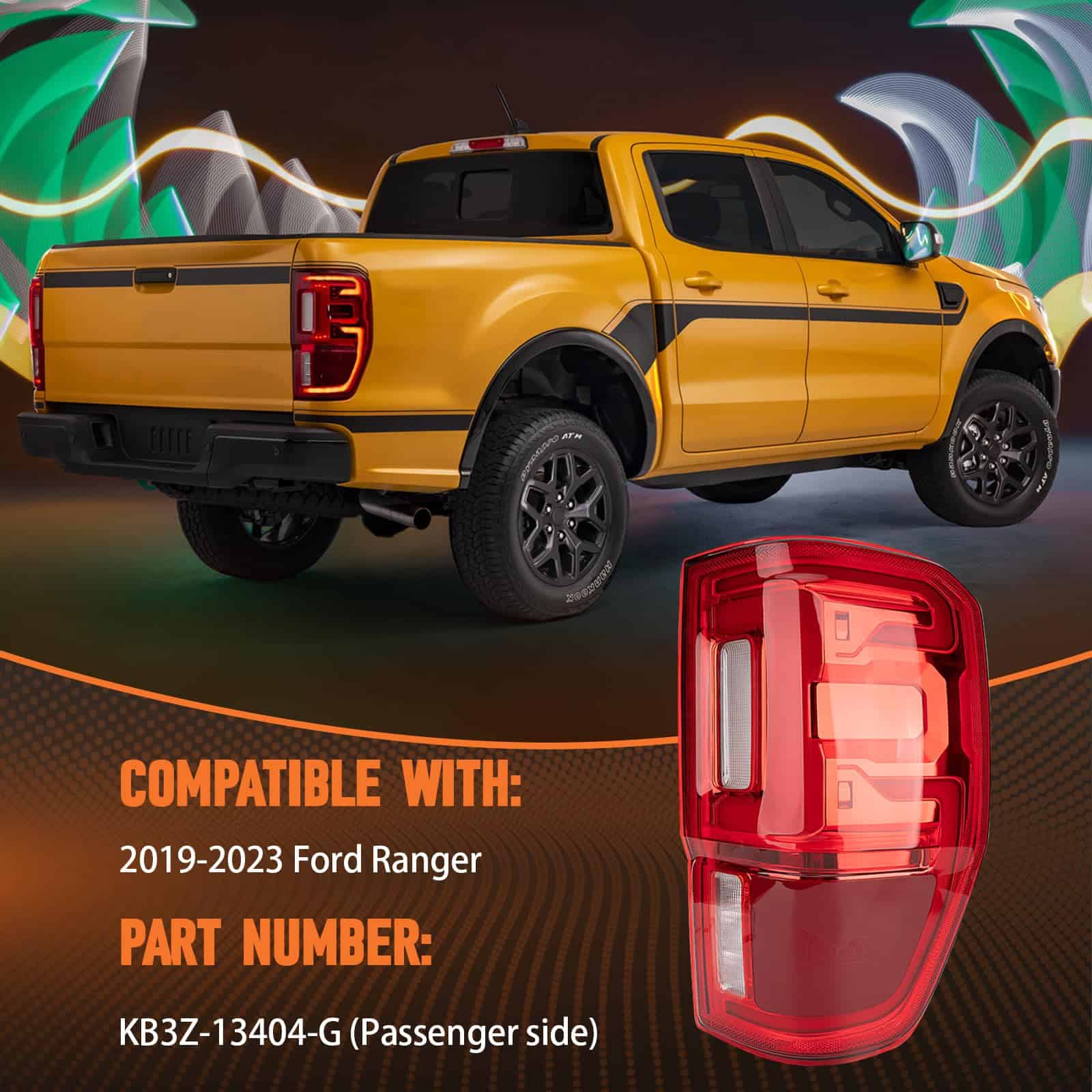 Faro Trasero LED para Ford Ranger 2019 2020 2021 2022 2023 - Imagen 8