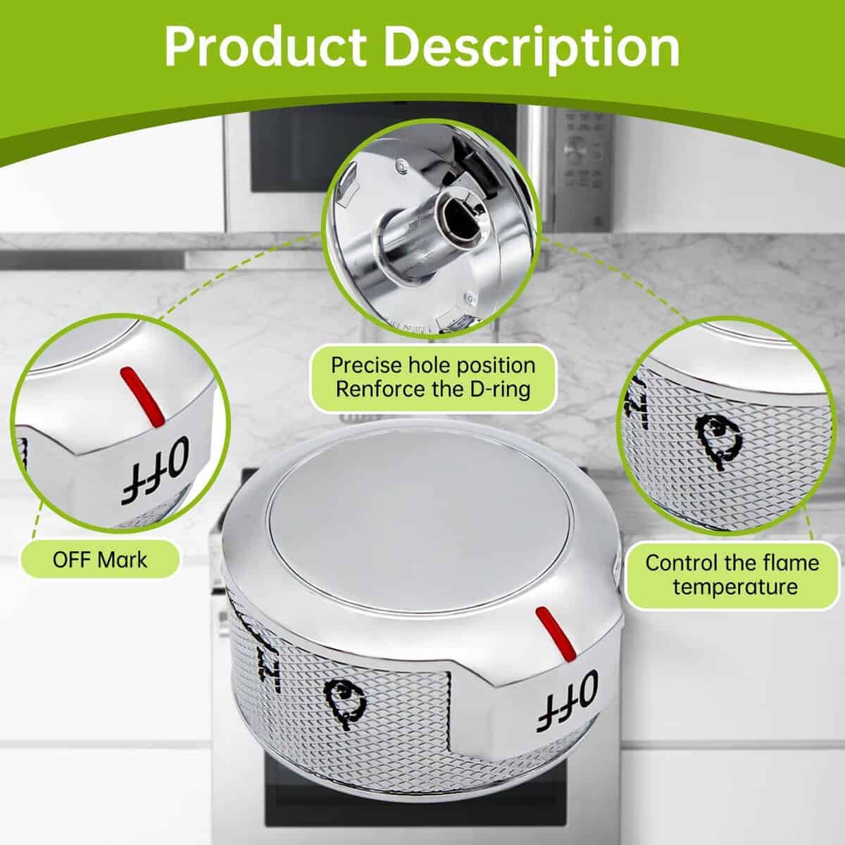 Perilla de control de rango W11030413 compatible con - Imagen 5