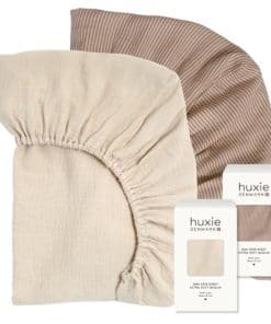 Sábanas de Mini Cuna de Muselina Súper Suave Huxie - 24'' x