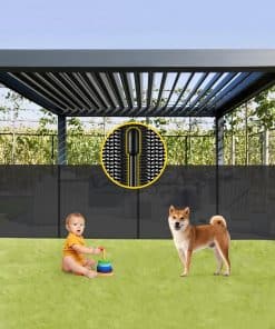 Reja de Seguridad Retráctil para Bebés Reforzada de 42'' de