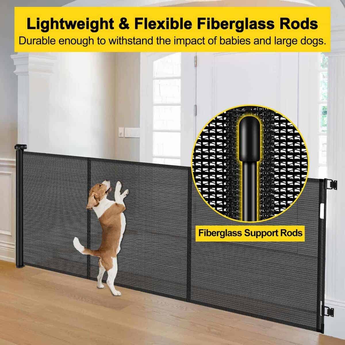 Reja de Seguridad Retráctil para Bebés Reforzada de 42'' de - Imagen 4