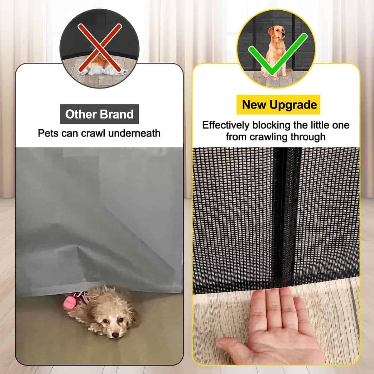 Reja de Seguridad Retráctil para Bebés Reforzada de 42'' de - Imagen 3