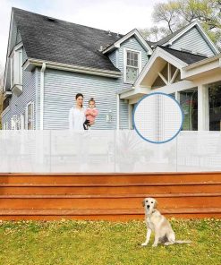 Puerta de Bebé Retráctil Extra Ancha Borthmiu Reforzada de