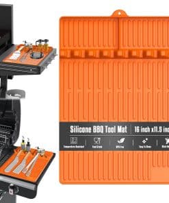Tapete de Parrilla de Silicona para Accesorios -Naranja