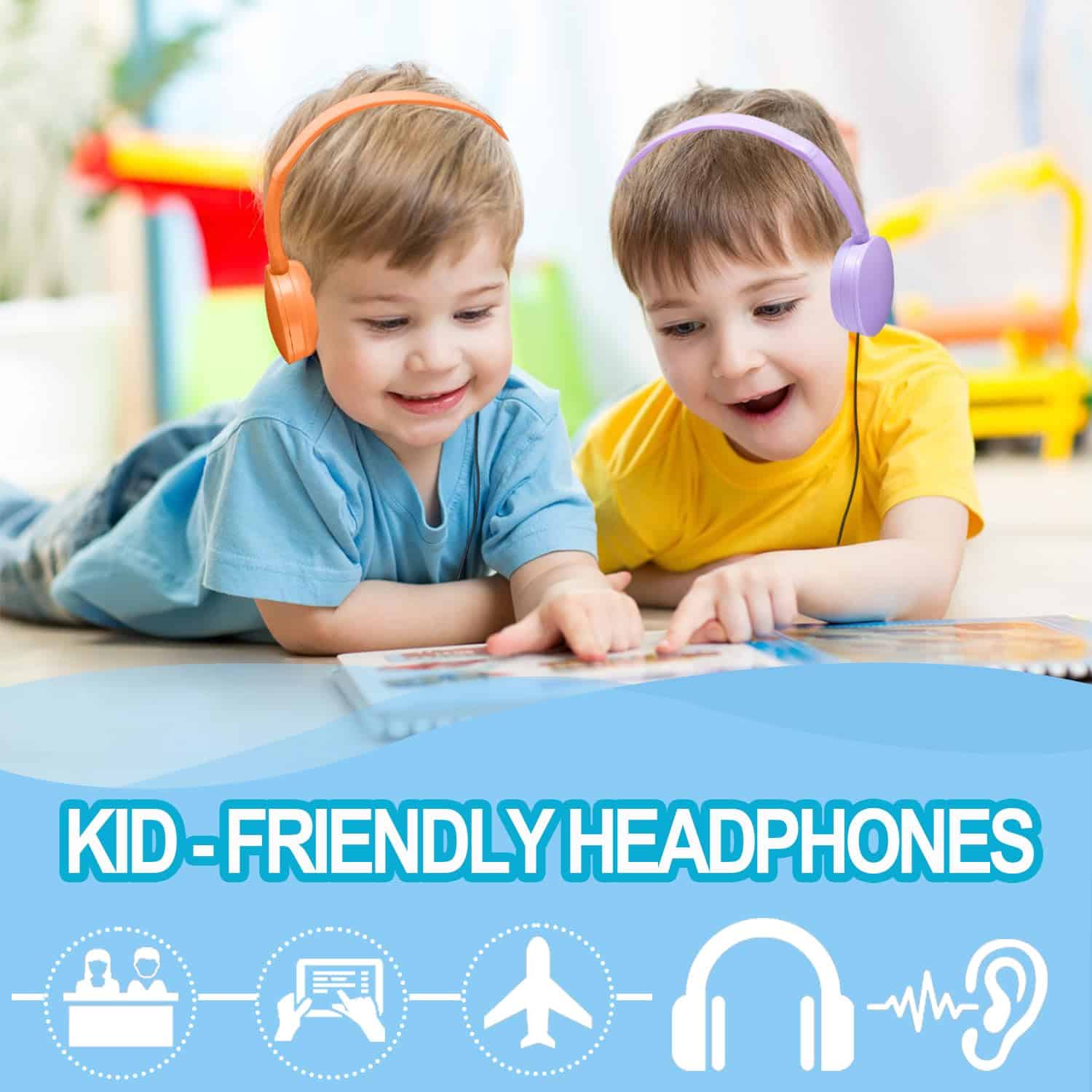 Ladont 25 Pack Auriculares de Aula para Niños Granel para - Imagen 10