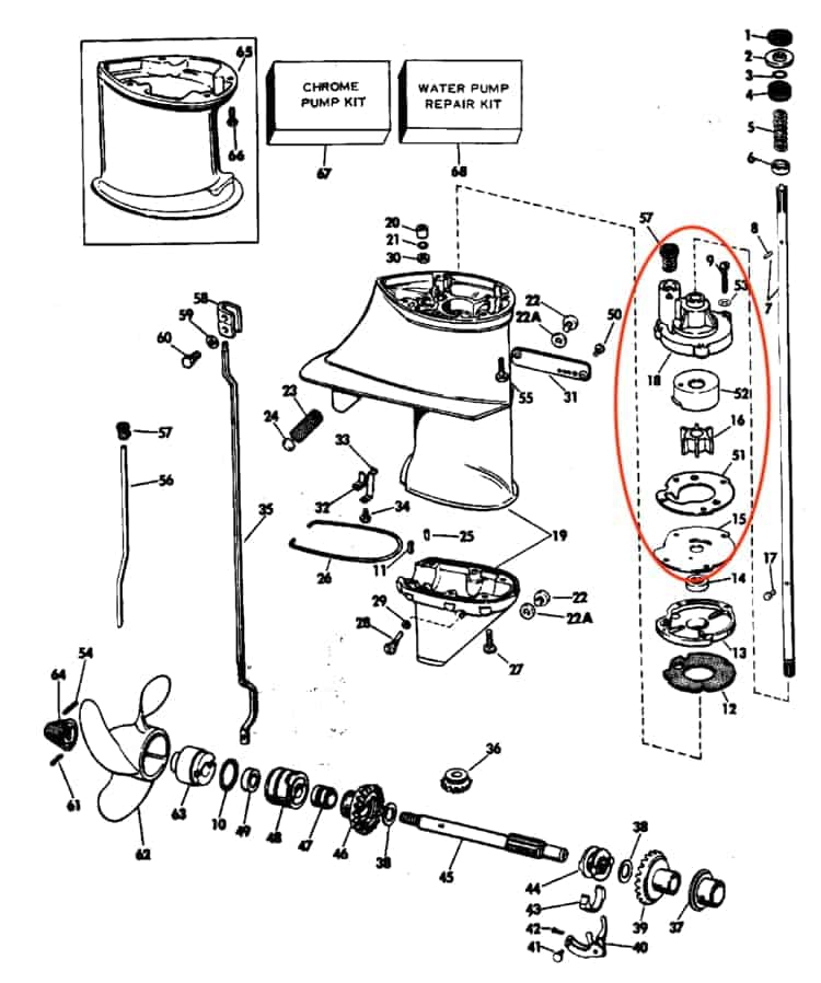 Kit de Reparación de Bomba de Agua para Fueraborda - Imagen 7