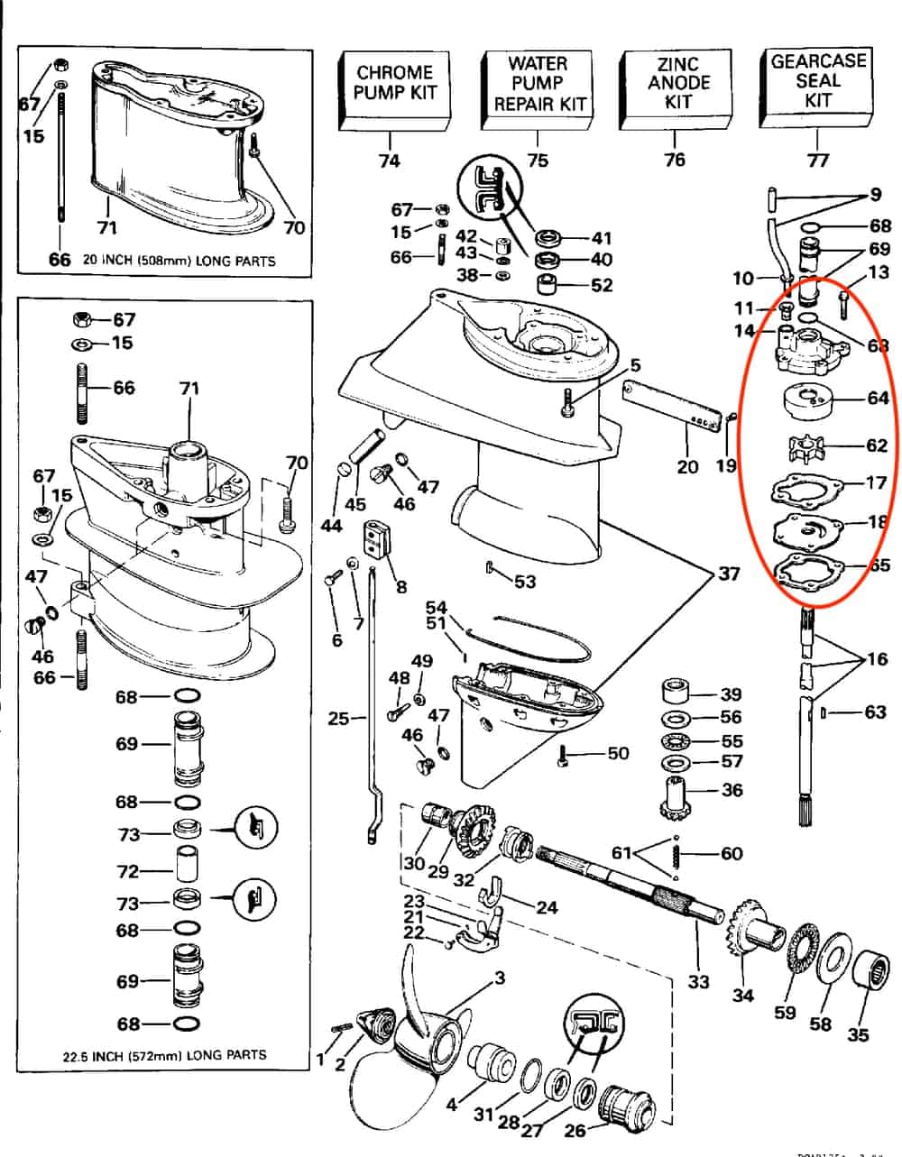 Kit de reparación de bomba de agua de embarcación - Imagen 7
