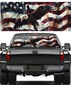 Calcomanía Águila Americana para Camioneta Ventana Trasera