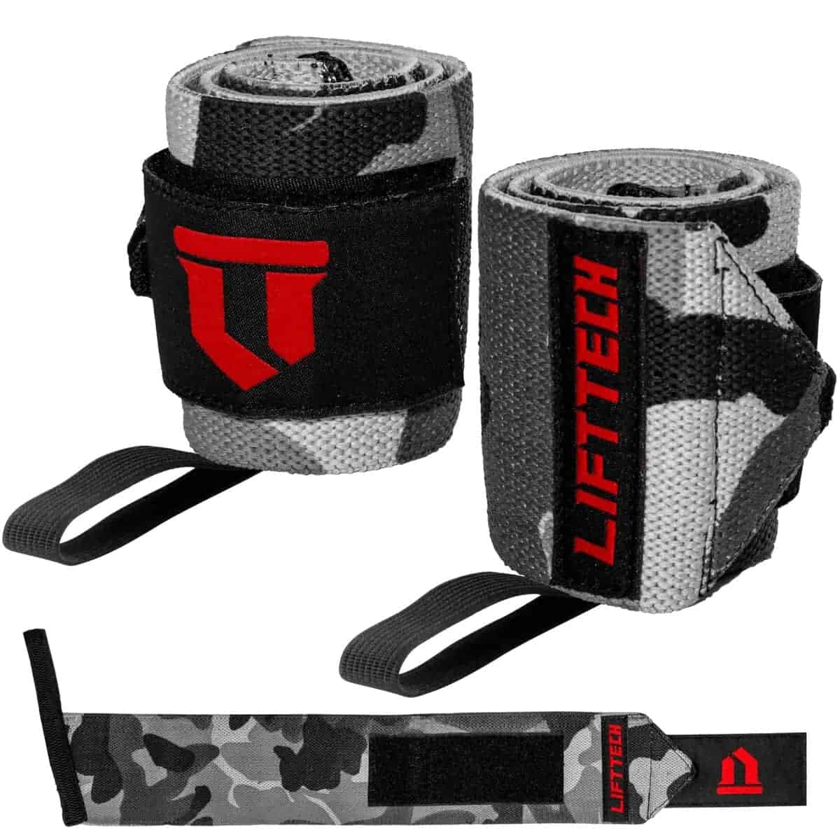 Lift Tech Fitness COMP 18'' Wrist Wraps - -Camuflaje