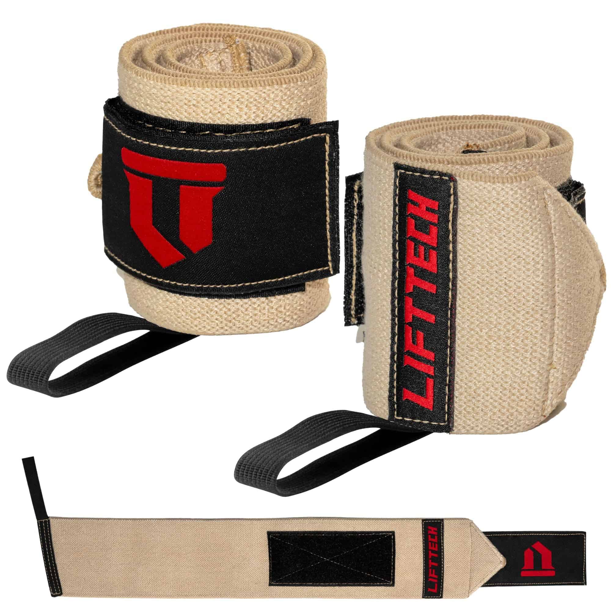 Lift Tech Fitness COMP 18'' Wrist Wraps - -Piel