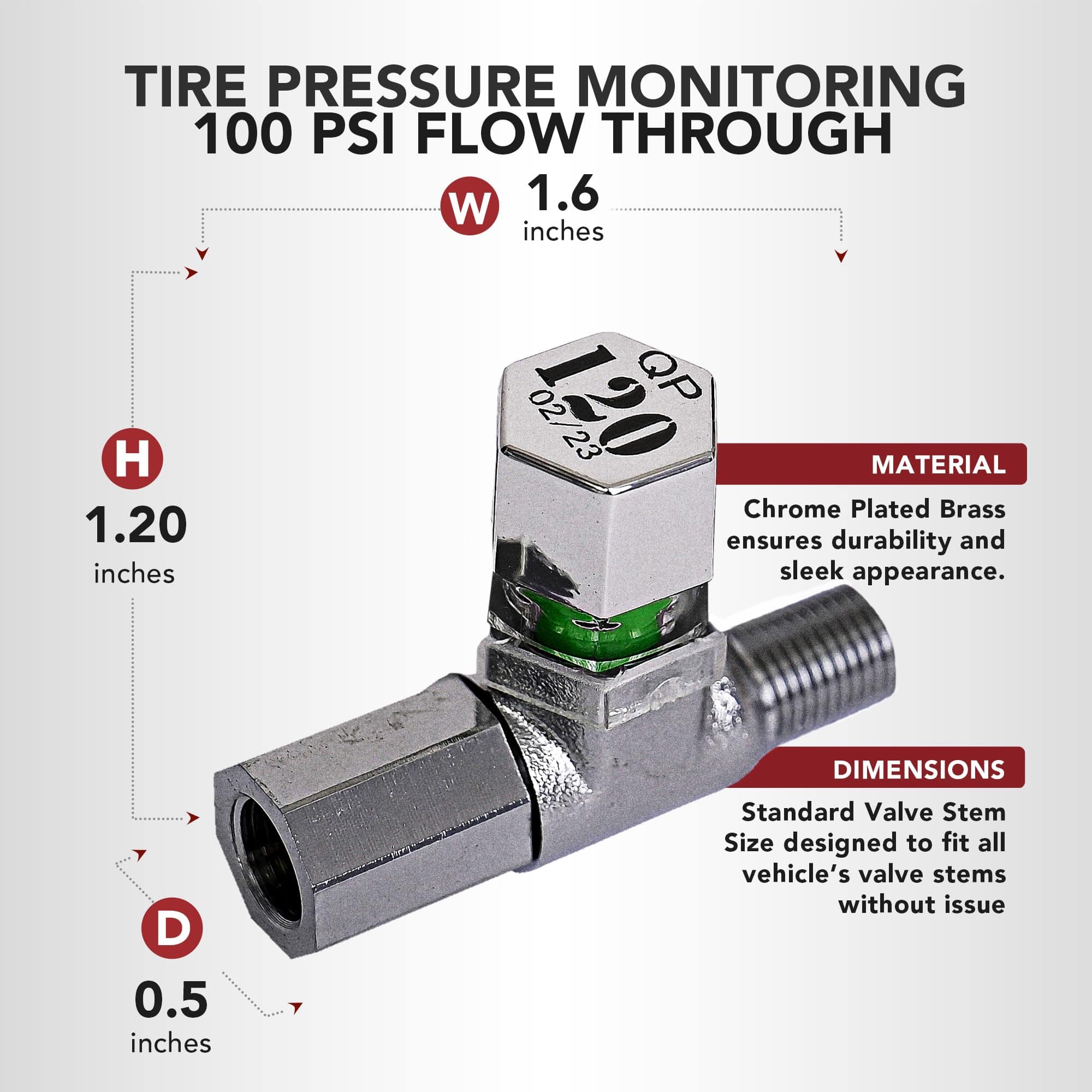 Tapas de sensor de presión de neumáticos de -uego de 4 - Imagen 3