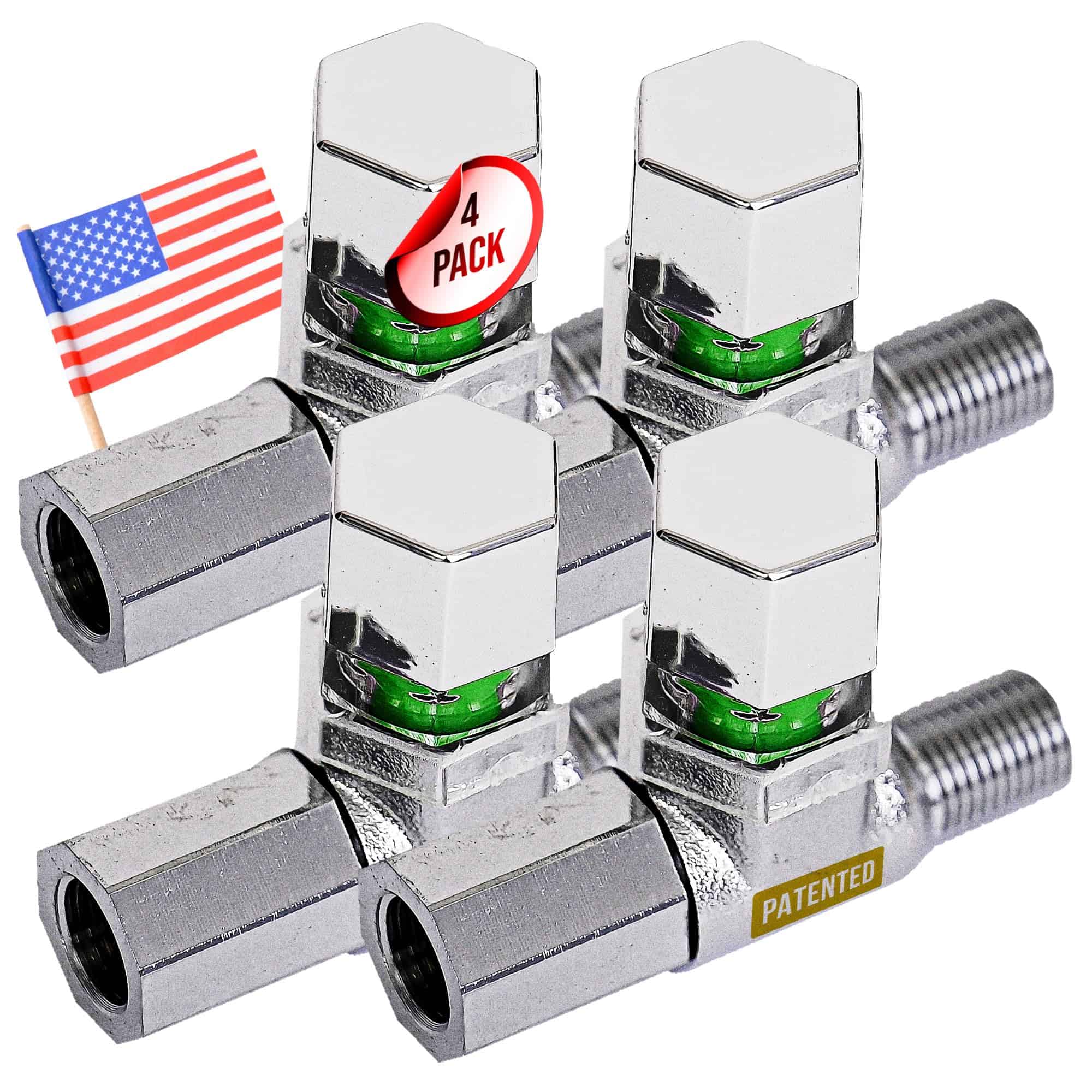 Tapas de sensor de presión de neumáticos de -uego de 4