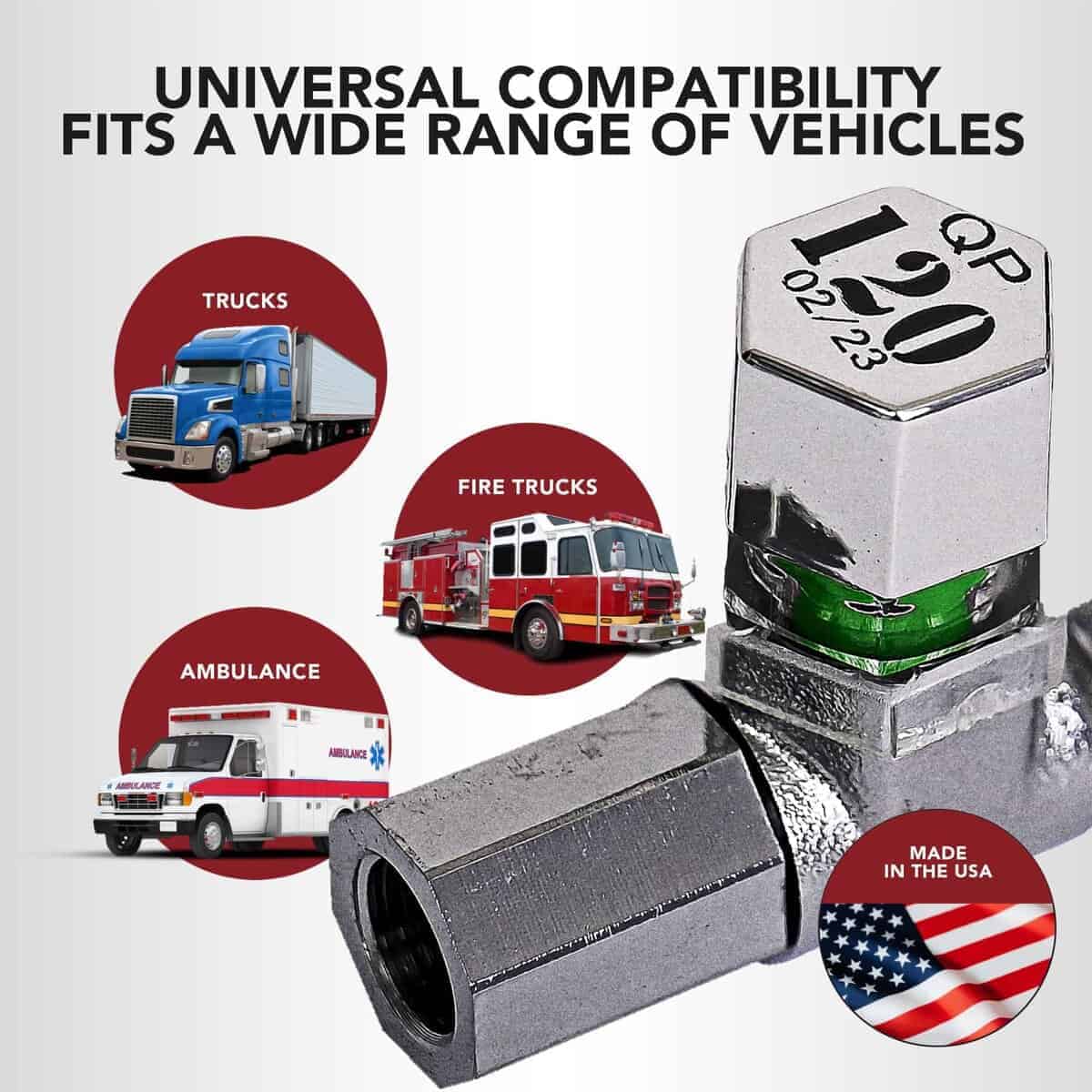 Tapas de sensor de presión de neumáticos de -uego de 4 - Imagen 4