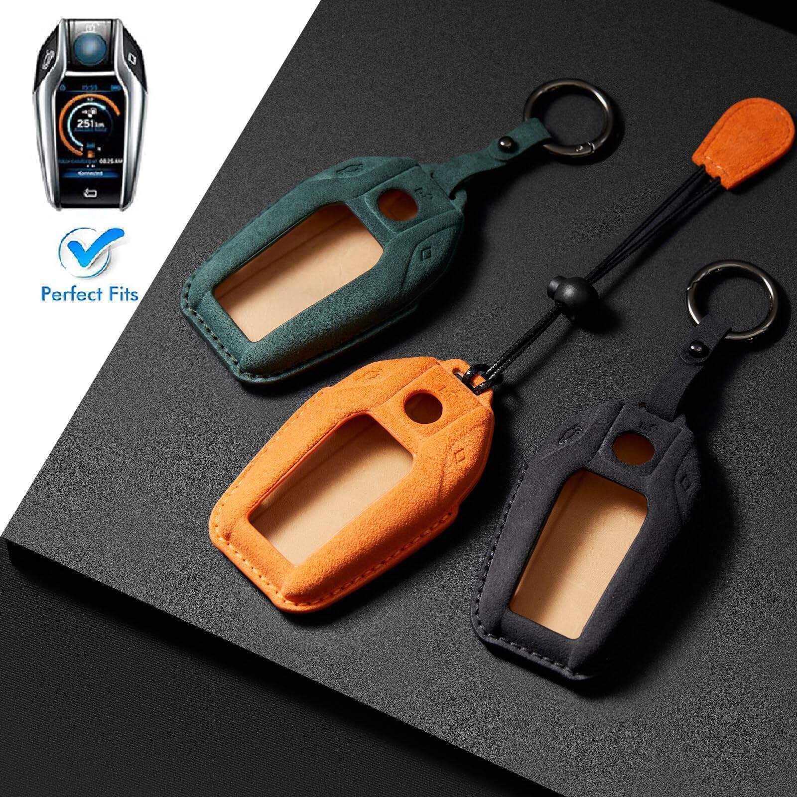 Funda de Llave de Cuero para BMW 5 Series 7 Series 2018 - Imagen 5