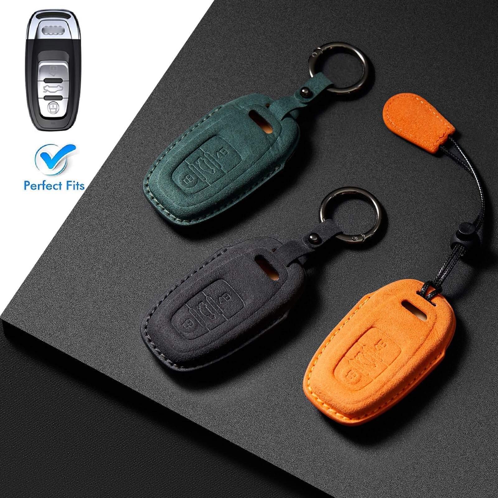 Funda de llave CGZOWYU para Audi, Carcasa premium con - Imagen 5