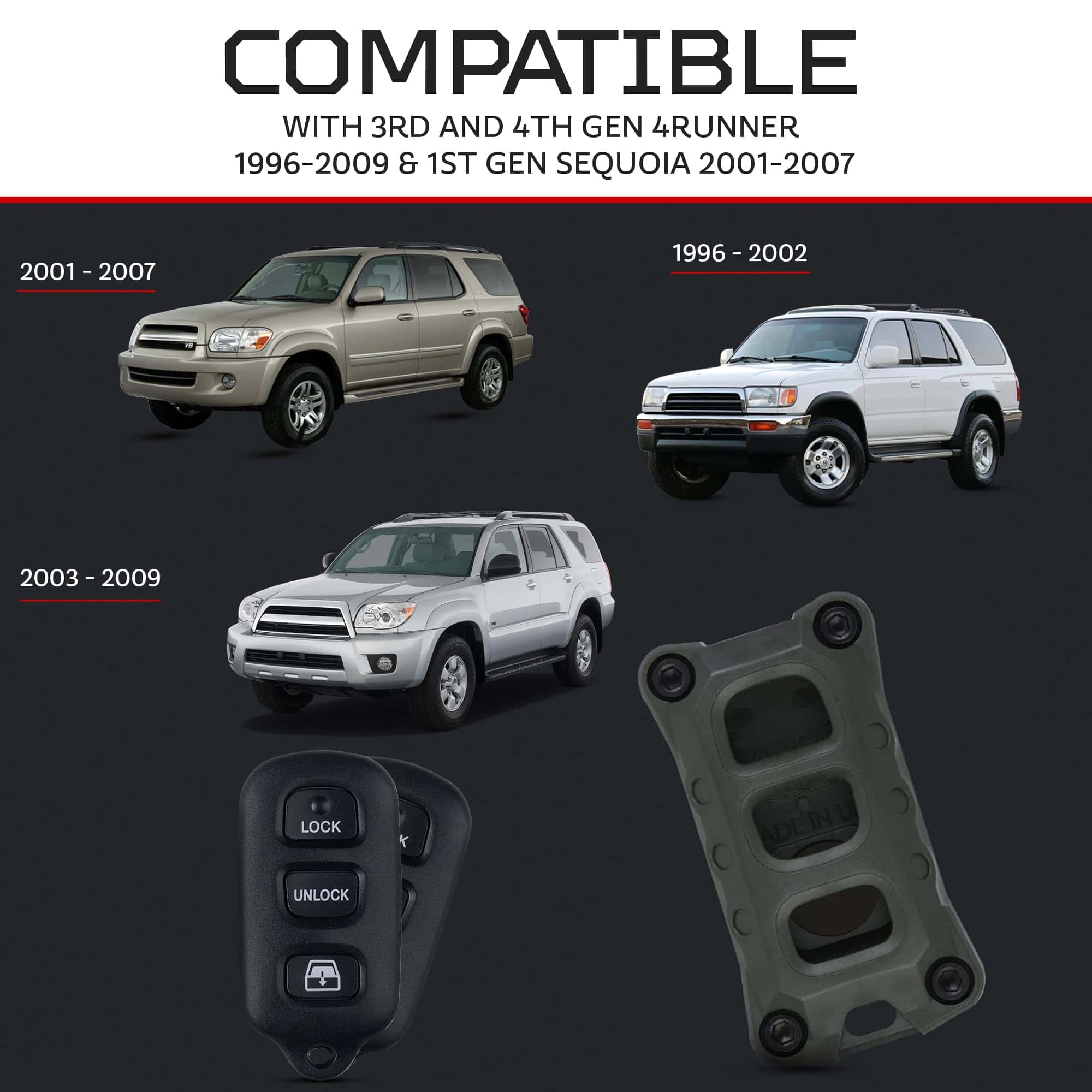 Estuche de Llave de Repuesto AJT DESIGN Compatible con 3ra - Imagen 3