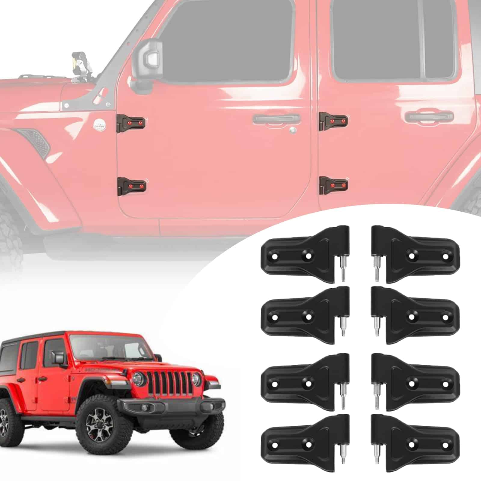 Kit de bisagras de puerta ZQULOYO para Jeep Wrangler JL JT