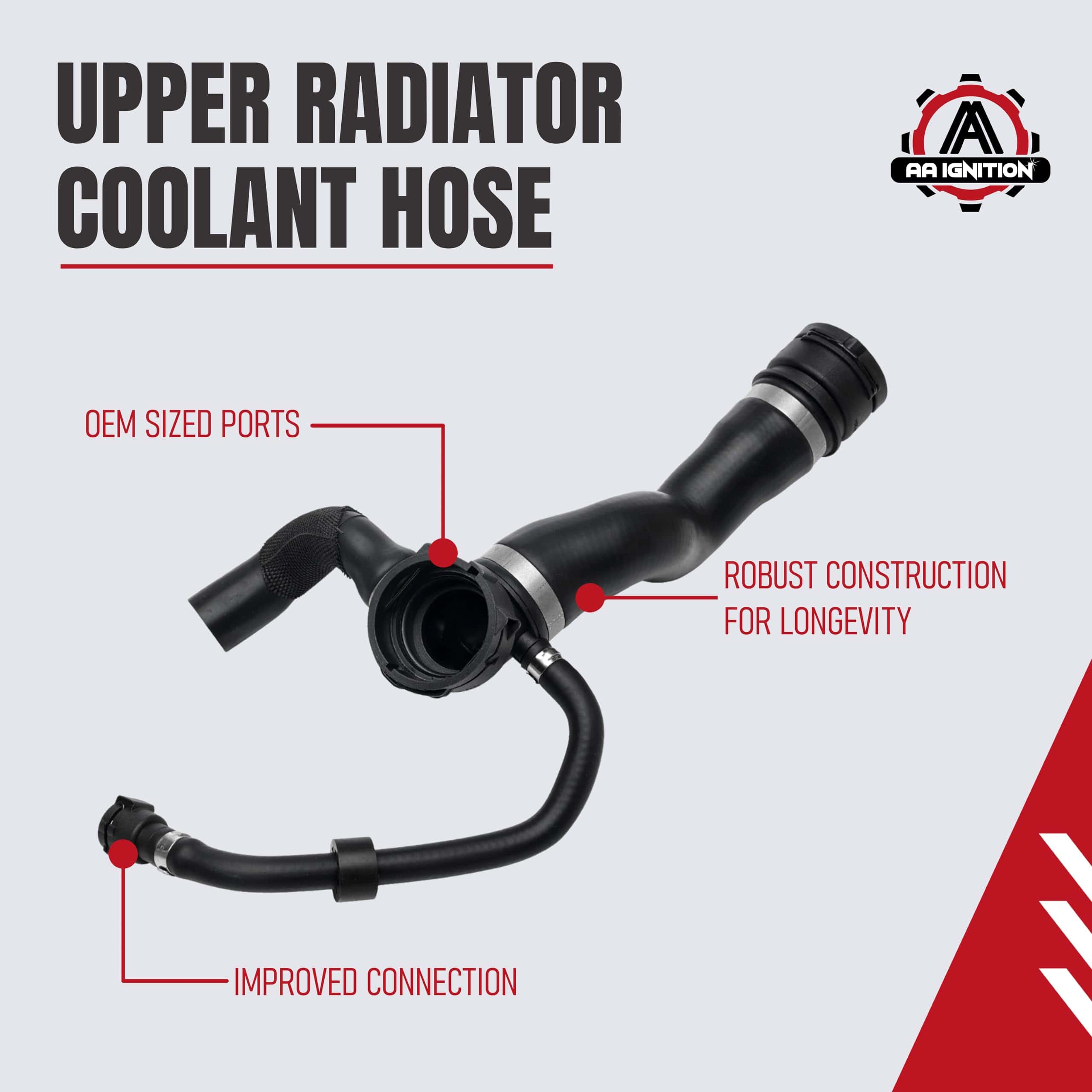 Manguera de refrigerante del radiador superior de reemplazo - Imagen 4