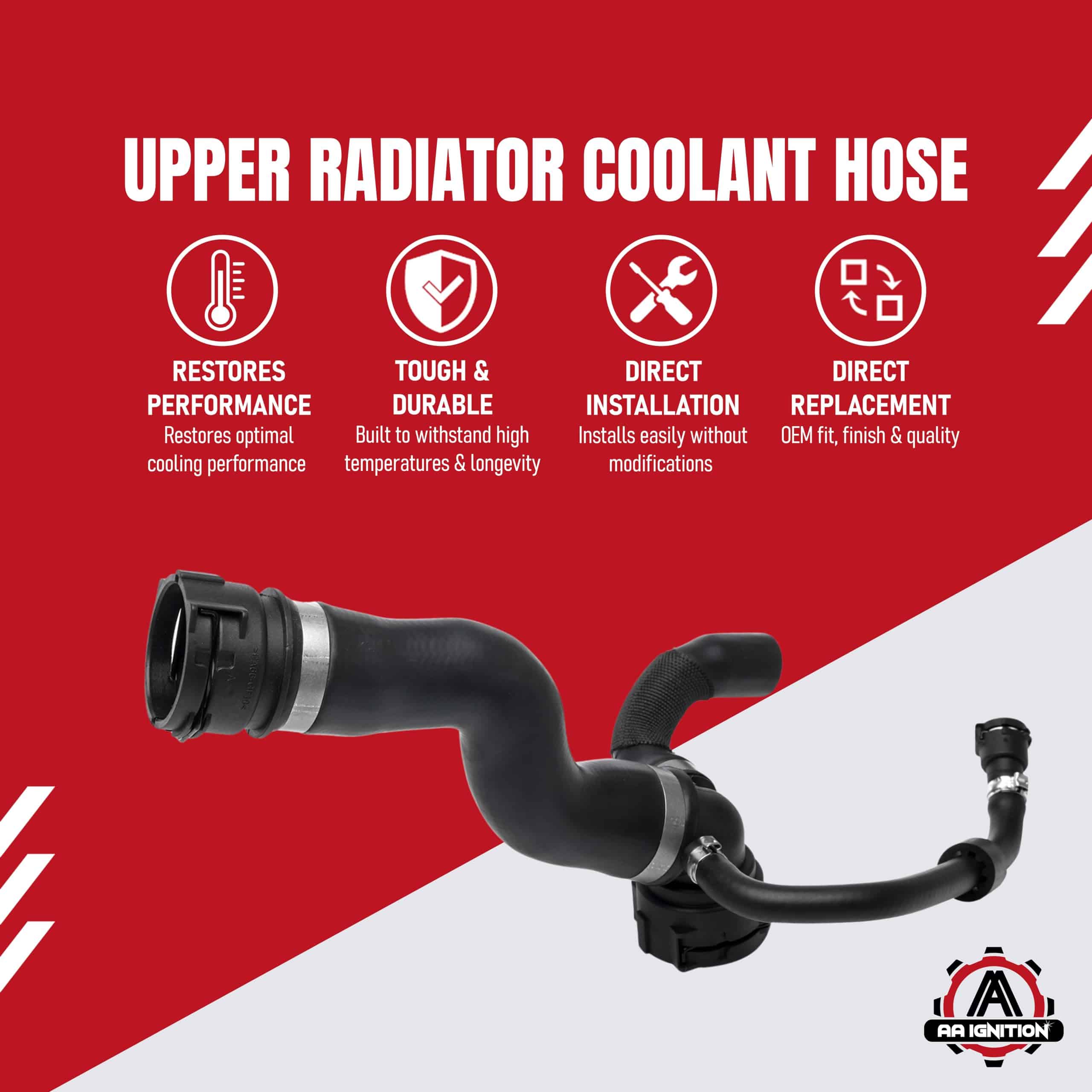 Manguera de refrigerante del radiador superior de reemplazo - Imagen 3